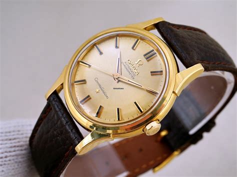 omega watch 18k 0.750 swiss made price|Vintage omega constellation watch 18k 0.750 Swiss Made.